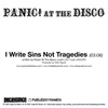 I Write Sins Not Tragedies